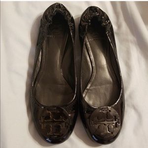 Tory Burch Reva Black Flats